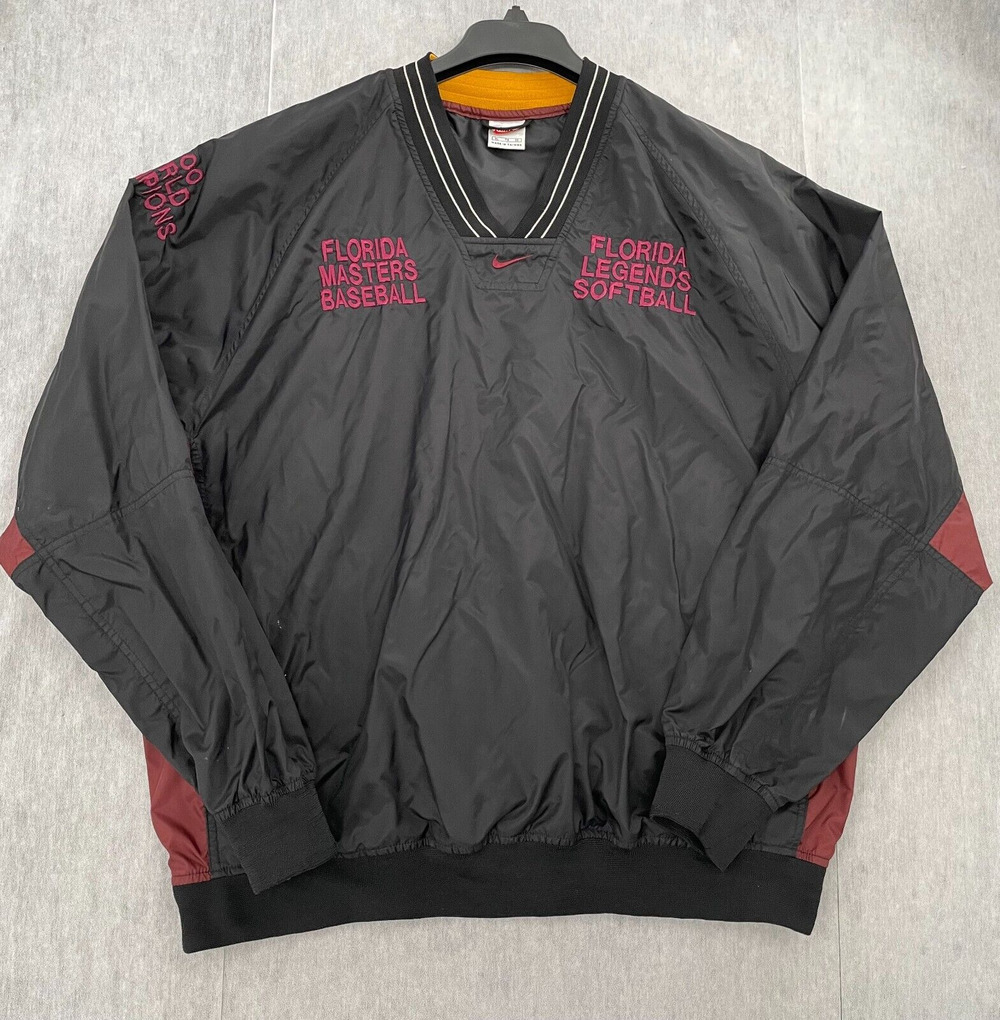VINTAGE Florida State Seminoles Jacket Adult XL Black Softball World Champions